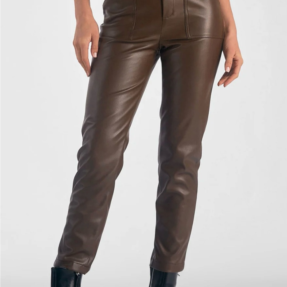 Brown Leather Pants